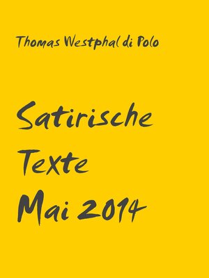 cover image of Satirische Texte